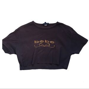 Brown Bebe Crop Top